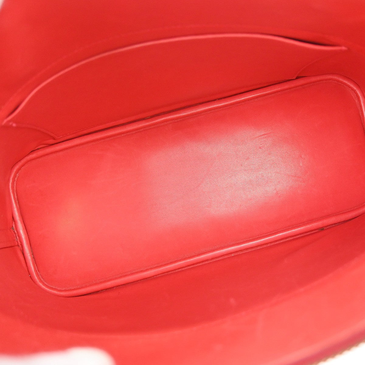 Hermes Bolide Courchevel Red Leather Handbag (Pre-Owned)