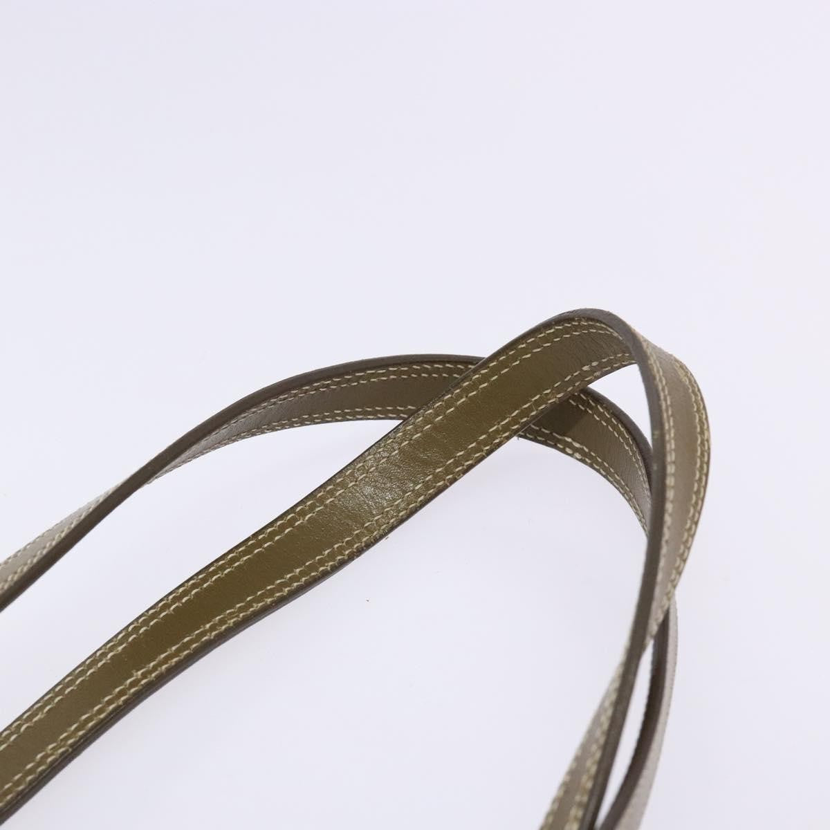 Celine Vintage Macadam Canvas Khaki Canvas Bag (Pre-Owned)