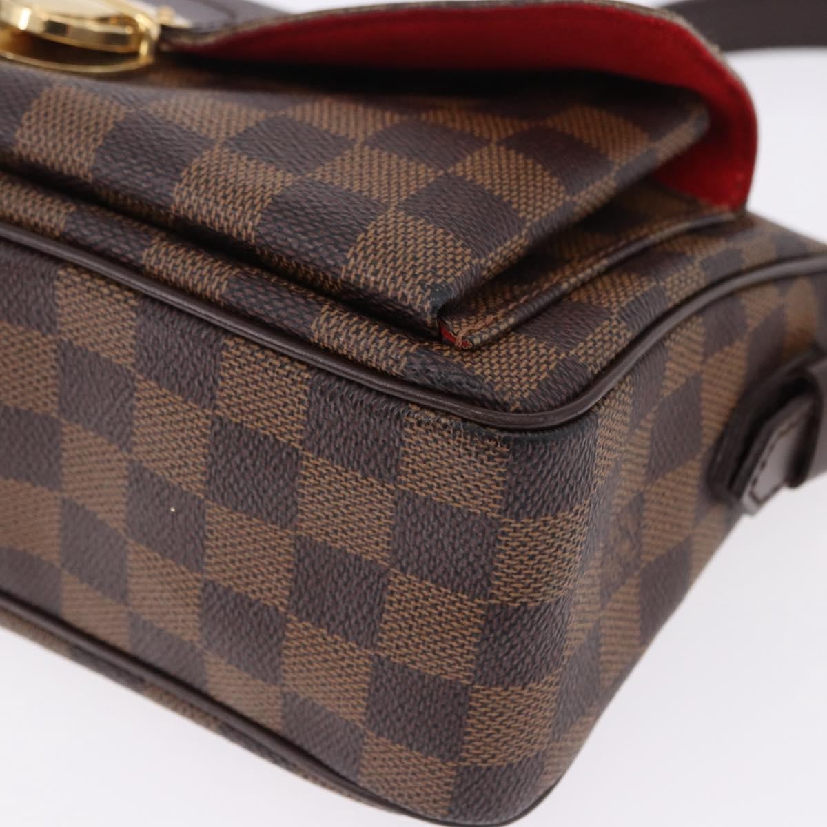 Louis Vuitton Ravello Damier Ebene Brown Canvas Shoulder Bag Bag (Pre-Owned)