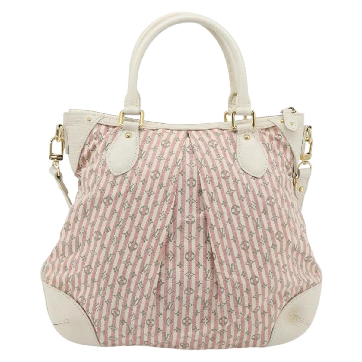 Louis Vuitton Marina Mini Lin Croisette Pink Canvas Handbag (Pre-Owned)