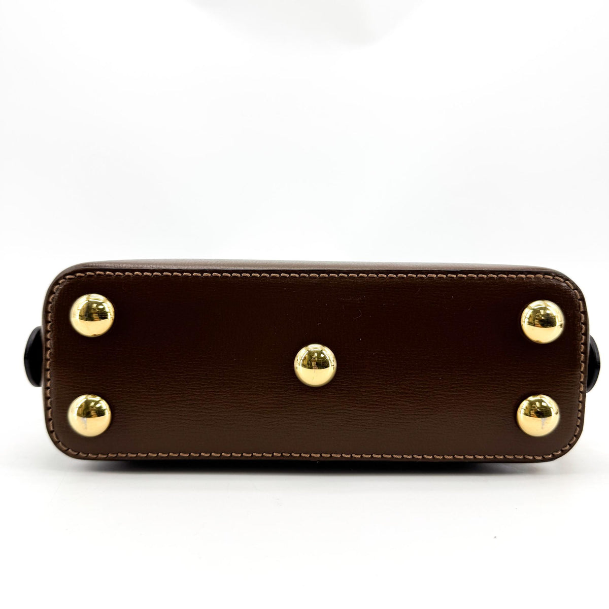 Gucci Horsebit 1955 Top Handle Gg Coated Canvas With Leather Brown Canvas Handbag (Pre-Owned)