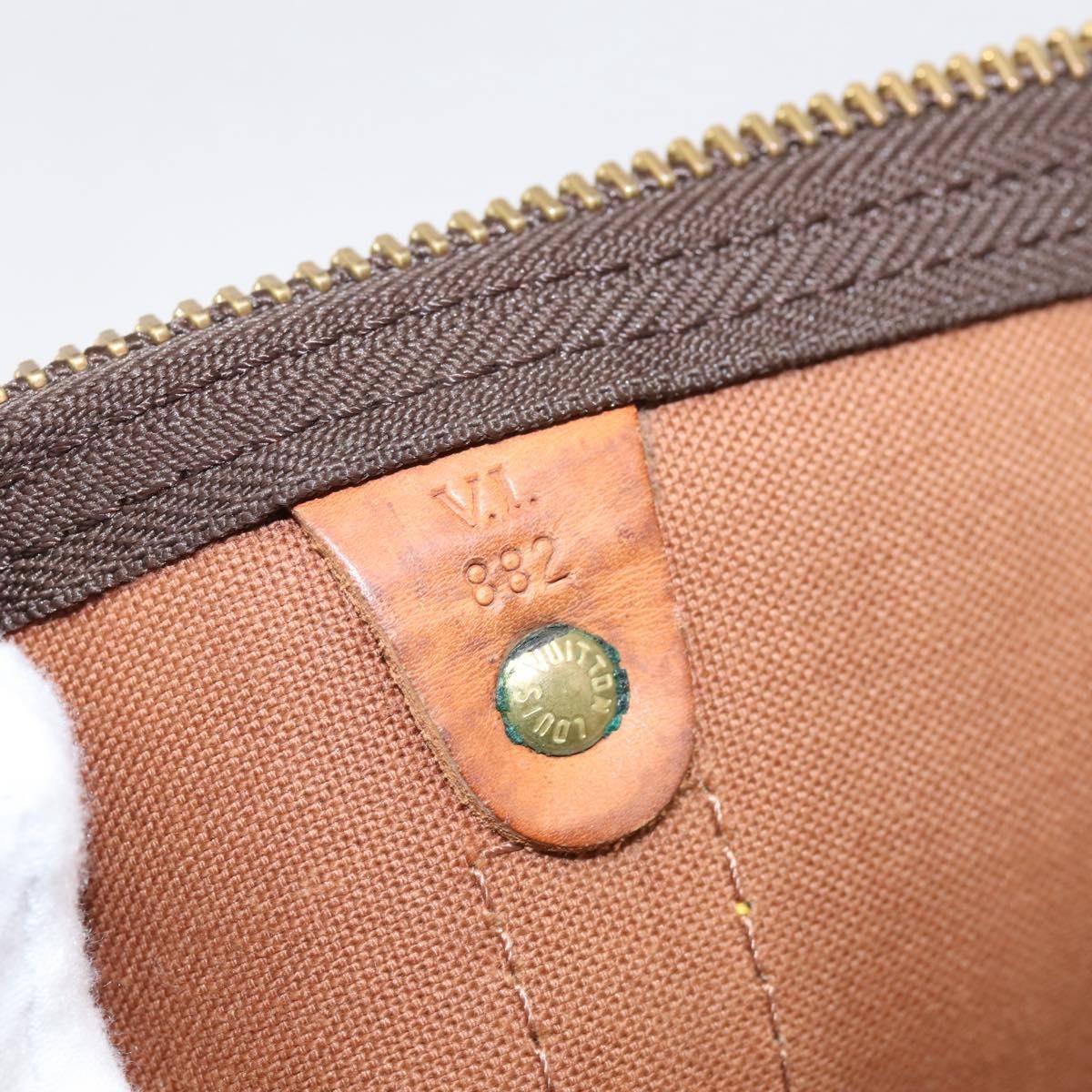Louis Vuitton Keepall Monogram Canvas Brown Canvas Travel Bag Bag (Pre-Owned)