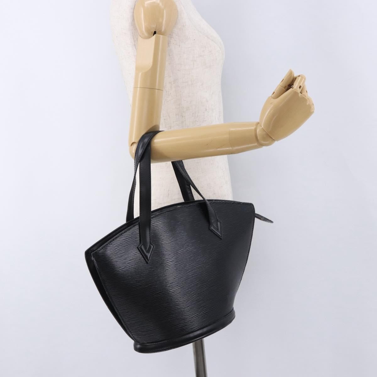 Louis Vuitton Saint Jacques Leather Black Leather Shoulder Bag Bag (Pre-Owned)