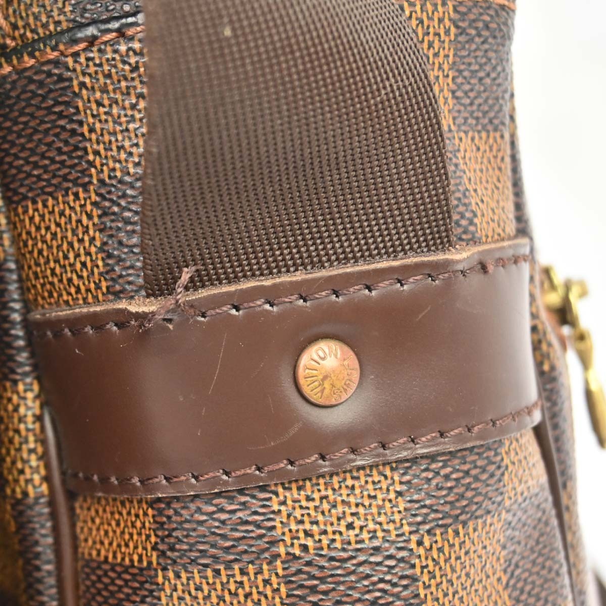 Louis Vuitton Melville Messenger Damier Ebene Brown Canvas Shoulder Bag Bag (Pre-Owned)