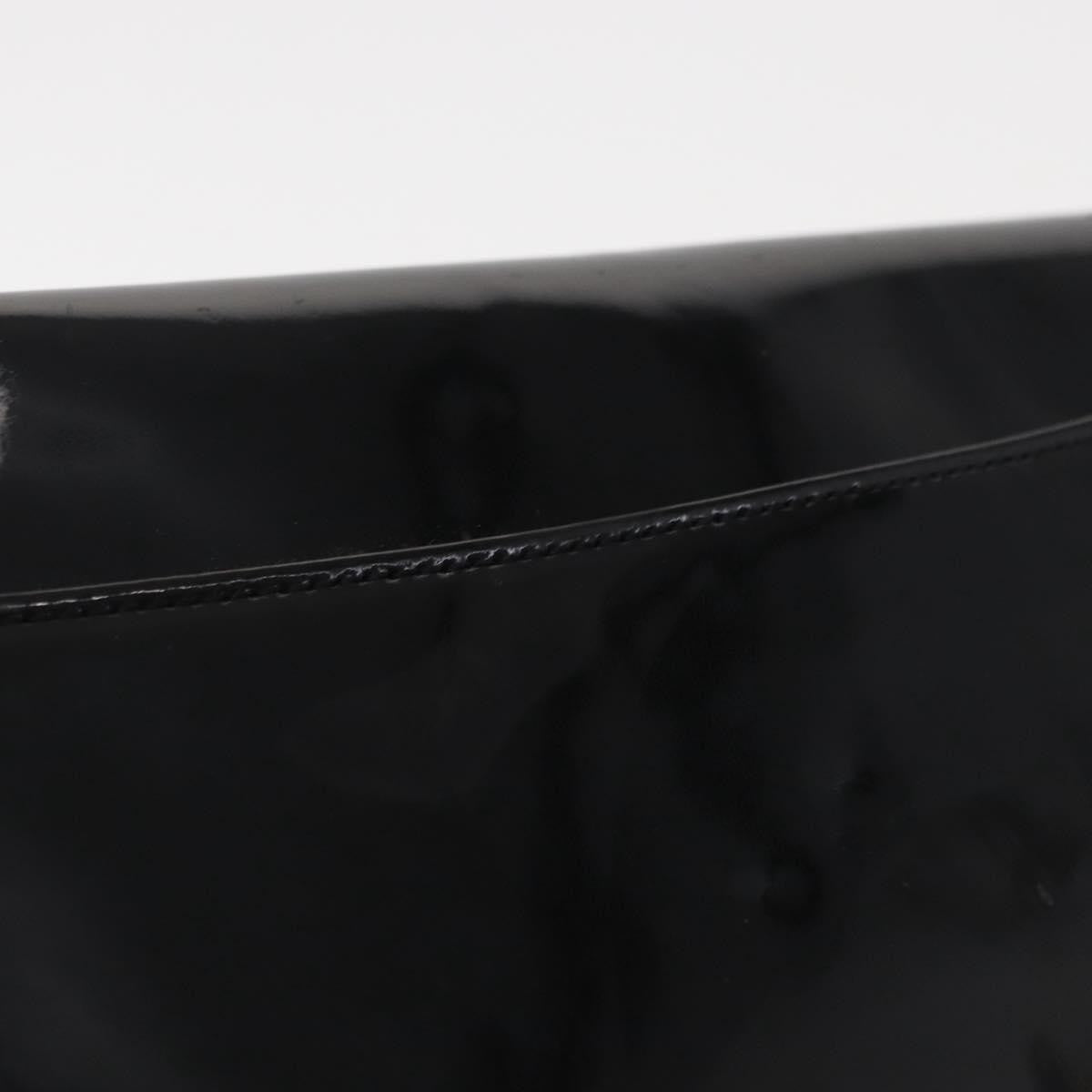 Celine Clutch Enamel Black Patent_Leather Clutche & Pouche Bag (Pre-Owned)