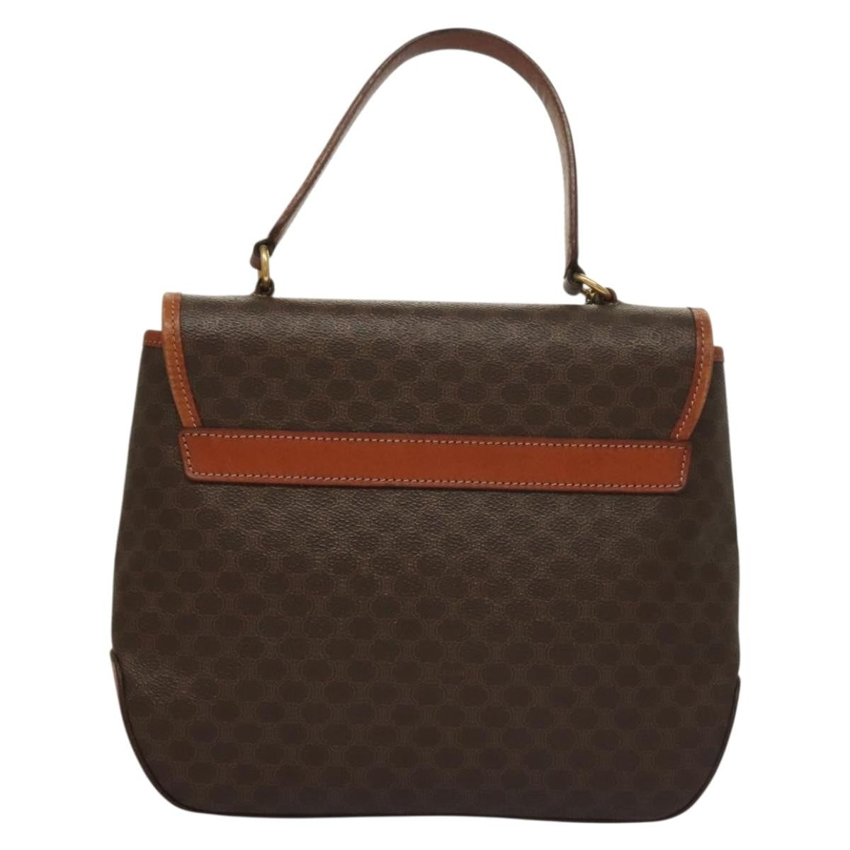 Celine Triomphe Vintage Macadam Canvas Brown Canvas Bag (Pre-Owned)