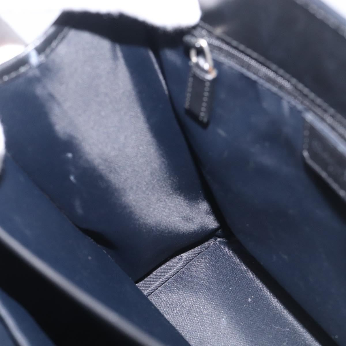Christian Dior Vintage Trotter Pocket Diorissimo Canvas Black Canvas Tote Bag Bag (Pre-Owned)