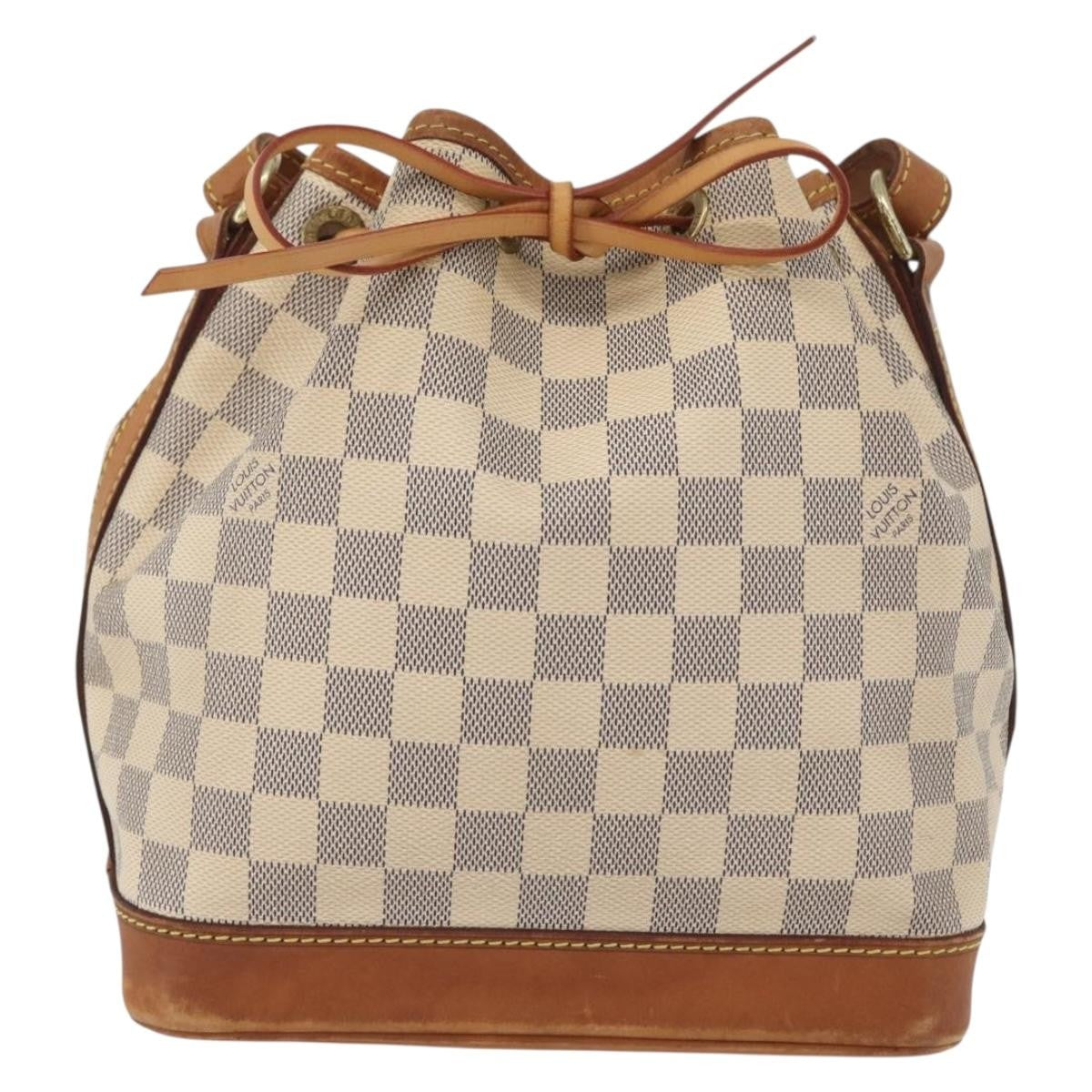 Louis Vuitton Noe Damier Ebene Beige Canvas Shoulder Bag Bag (Pre-Owned)