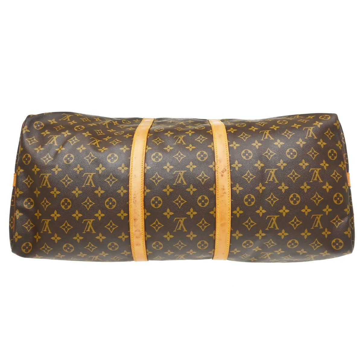 Louis Vuitton Keepall Bandouliere Monogram Canvas Brown Canvas Travel Bag Bag (Pre-Owned)