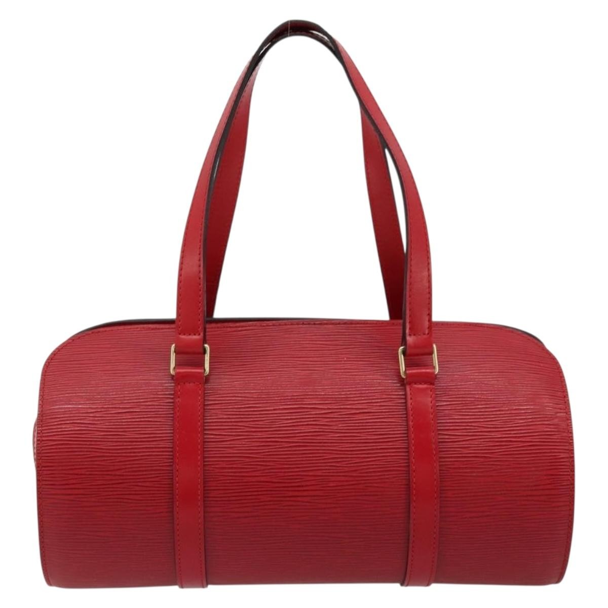 Louis Vuitton Soufflot Epi Leather Red Leather Tote Bag Bag (Pre-Owned)