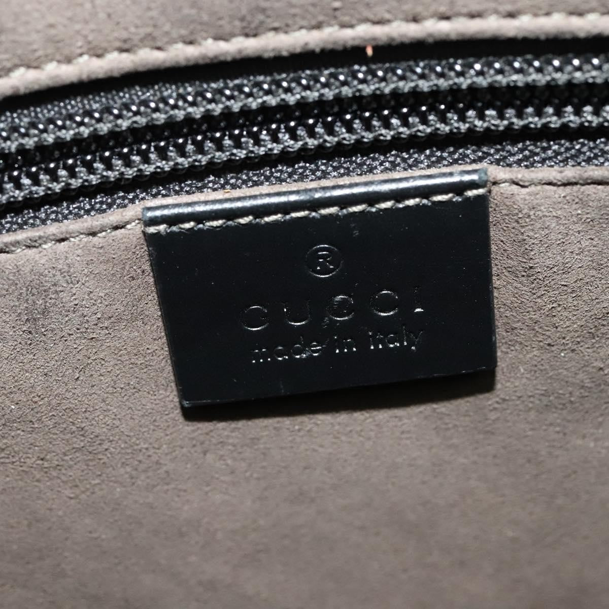 Gucci Signature Zip Messenger Guccissima Leather Black Leather Shoulder Bag Bag (Pre-Owned)
