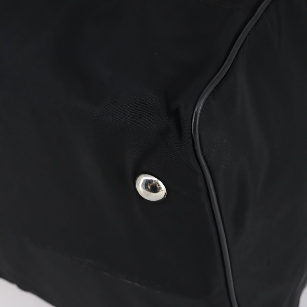Prada Boston Tessuto Black Nylon Handbag (Pre-Owned)