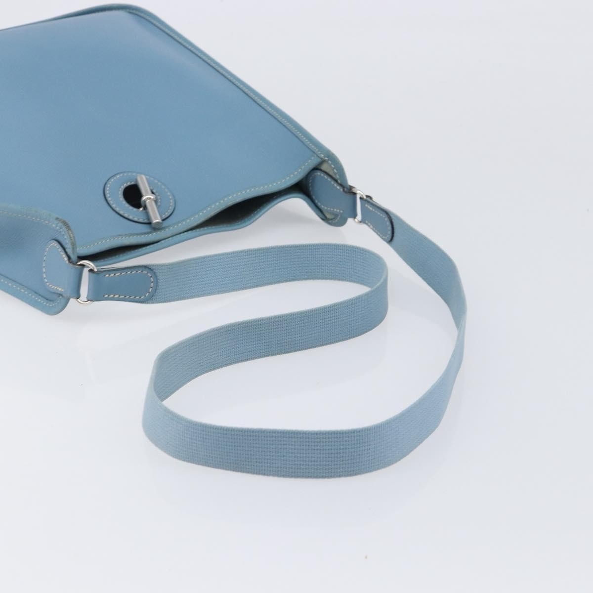 Hermes Vespa Courchevel Blue Leather Shoulder Bag Bag (Pre-Owned)