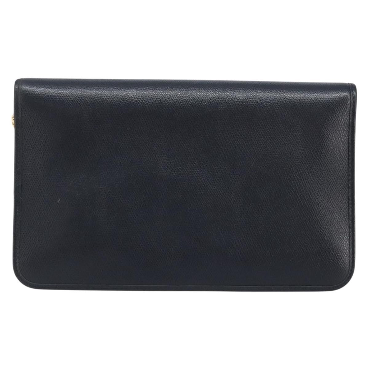 Christian Dior Vintage Honeycomb Chain Canvas Black Canvas Shoulder Bag Bag (Pre-Owned)