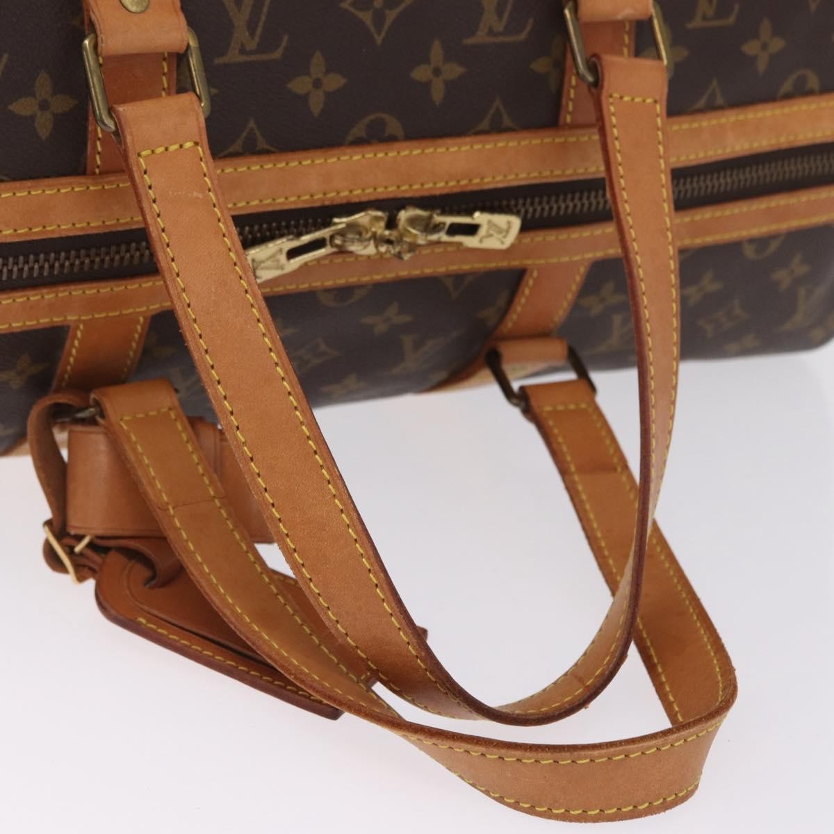 Louis Vuitton Sac Souple Monogram Canvas Brown Canvas Handbag (Pre-Owned)