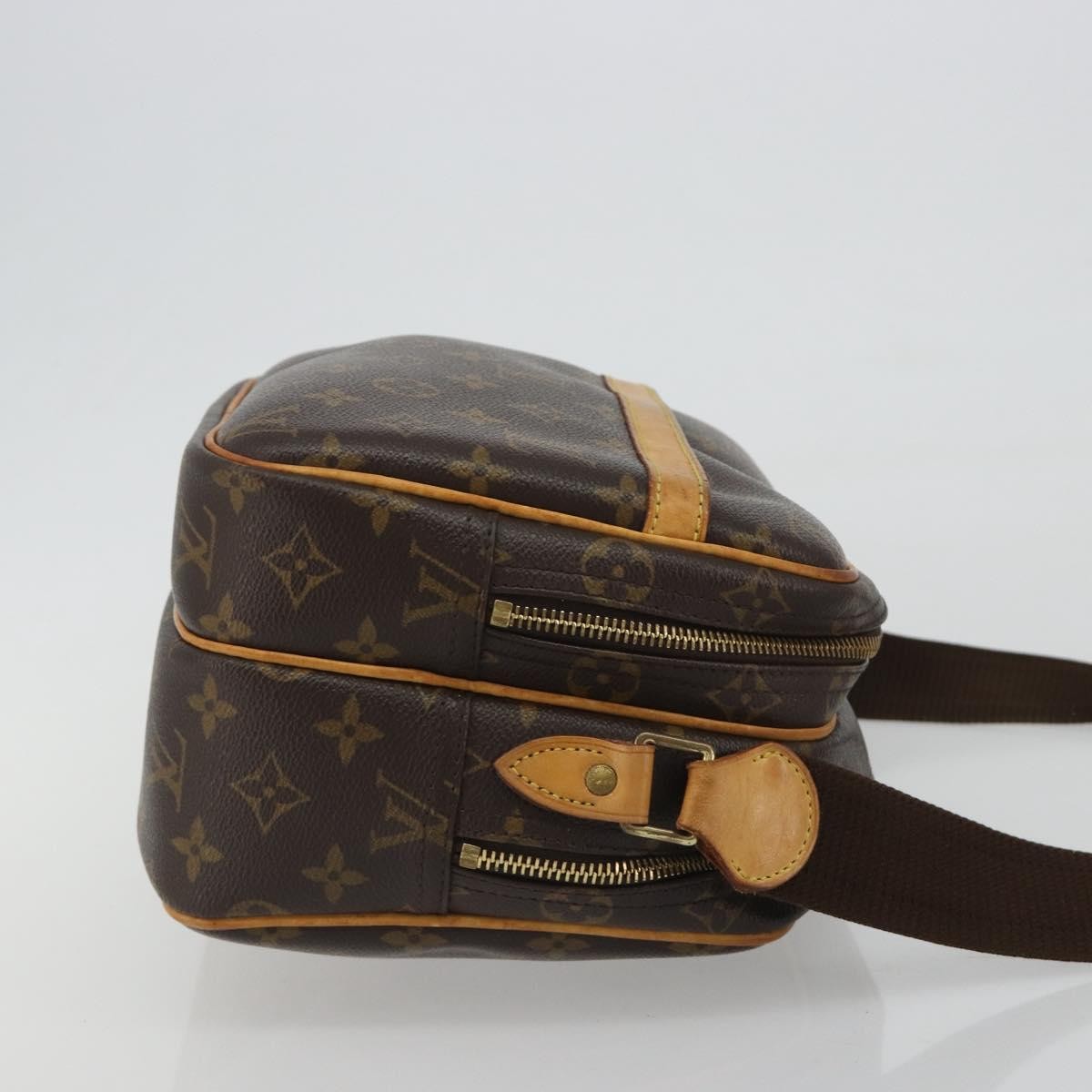 Louis Vuitton Reporter Monogram Canvas Brown Canvas Handbag (Pre-Owned)
