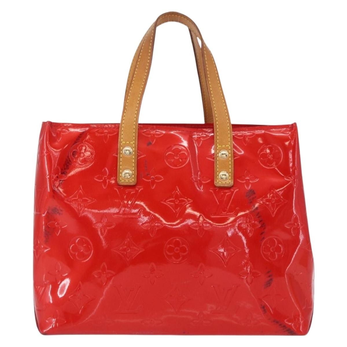 Louis Vuitton Reade Monogram Vernis Red Patent_Leather Handbag (Pre-Owned)