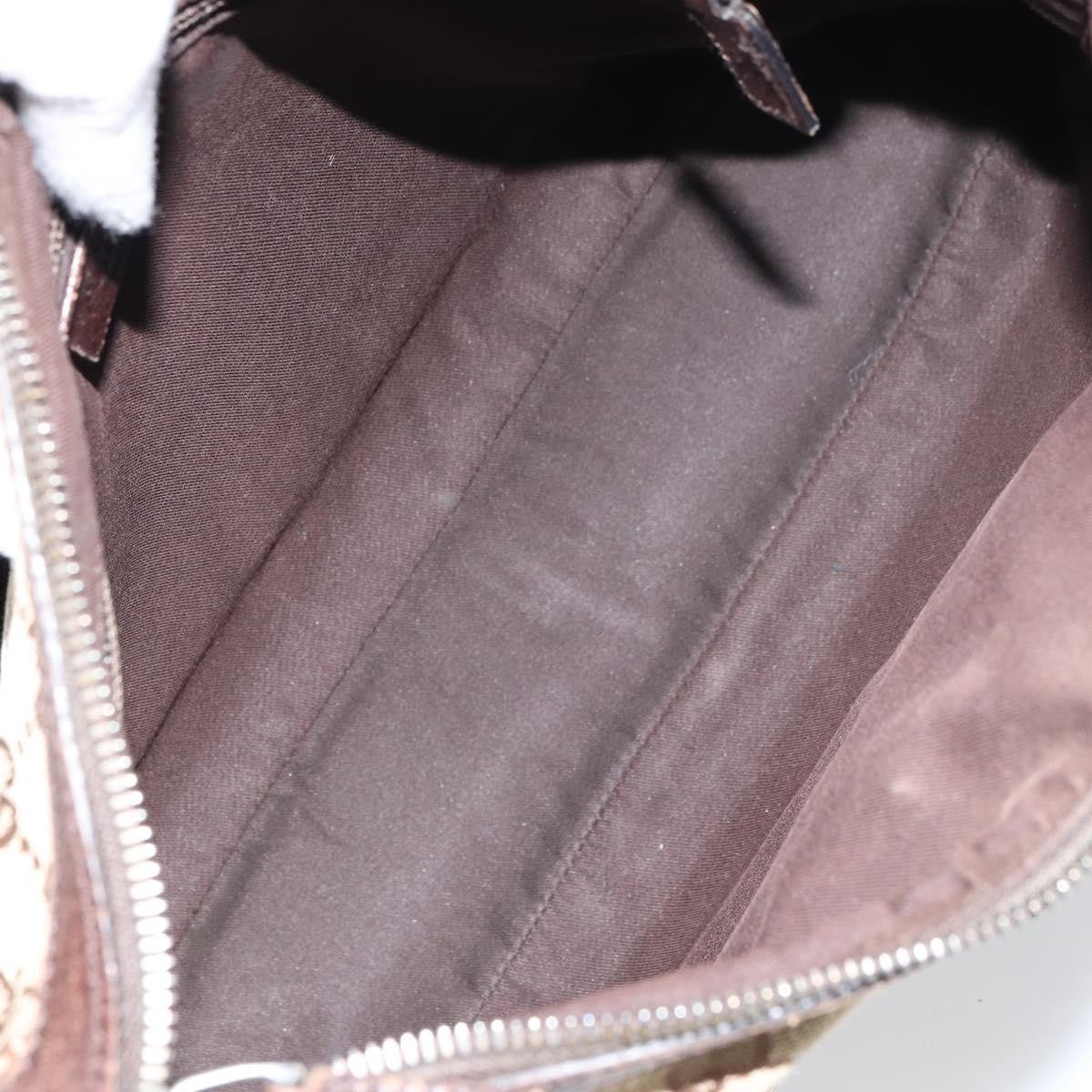 Gucci Gg Canvas Canvas Beige Canvas Shoulder Bag Bag (Pre-Owned)