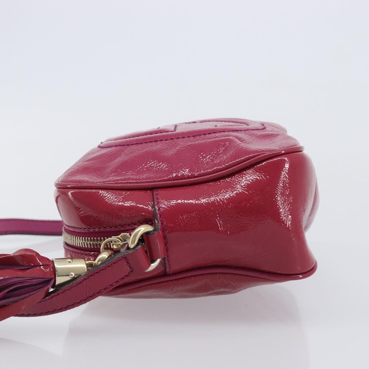 Gucci Soho Disco Patent Pink Patent_Leather Crossbody Bag Bag (Pre-Owned)