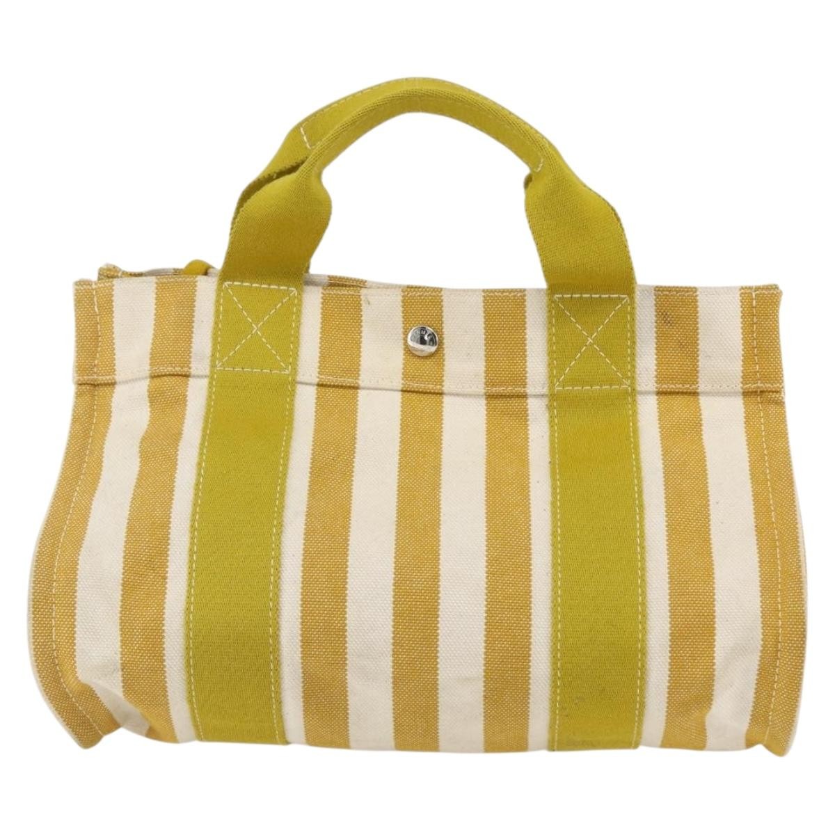 Hermes Cannes Tote Printed Toile Multicolour Canvas Handbag (Pre-Owned)