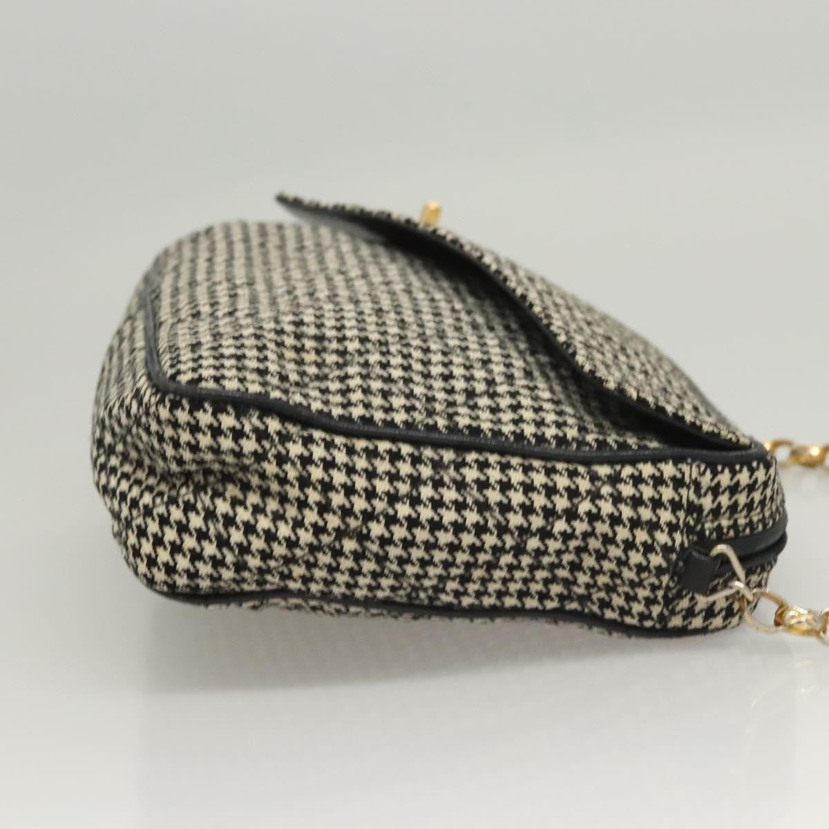 Chanel Vintage Front Pocket Camera Canvas White Canvas Shoulder Bag Bag (Pre-Owned)
