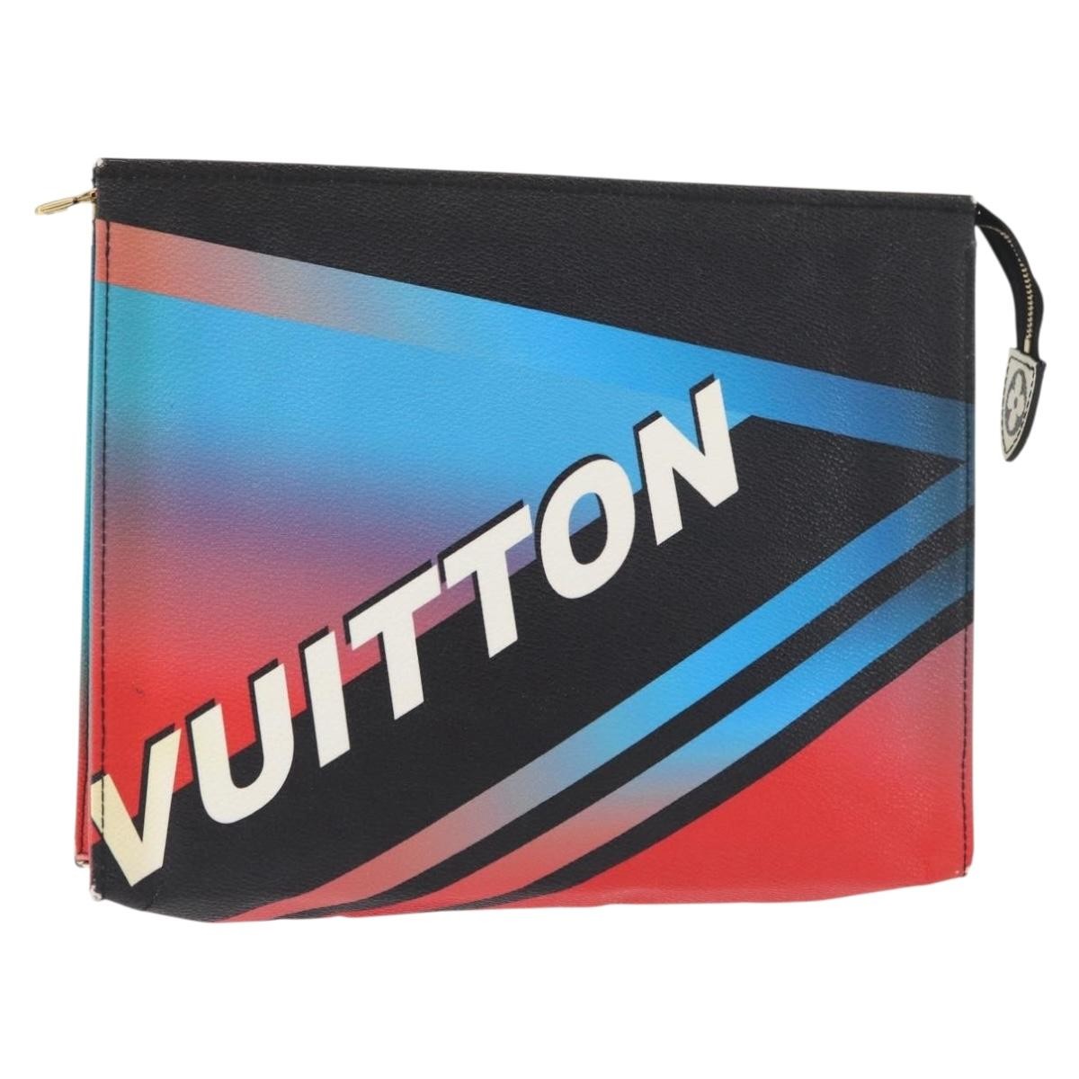 Louis Vuitton Toiletry Limited Edition Race Print Canvas Multicolour Canvas Clutche & Pouche Bag (Pre-Owned)