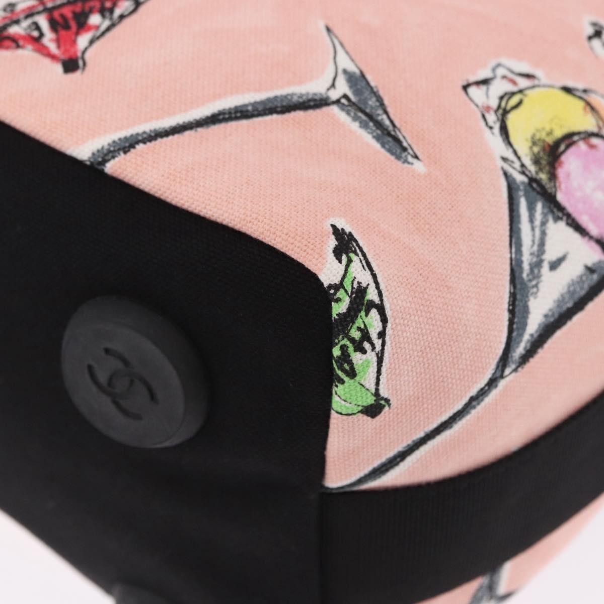 Chanel Ice Cream Sundae Printed Canvas Pink Canvas Shoulder Bag Bag (Pre-Owned)