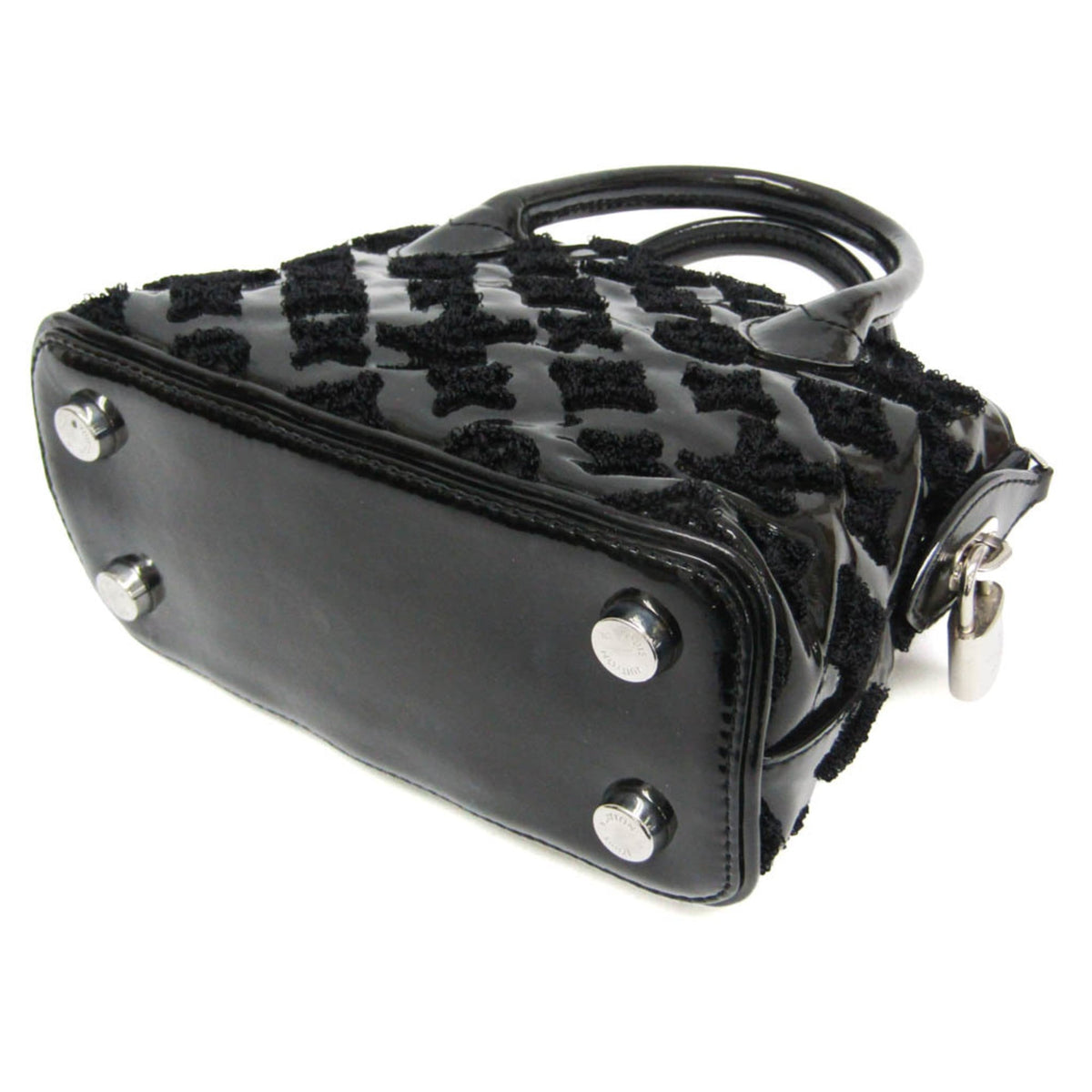 Louis Vuitton Fascination Lockit Patent Lambskin Black Patent_Leather Handbag (Pre-Owned)