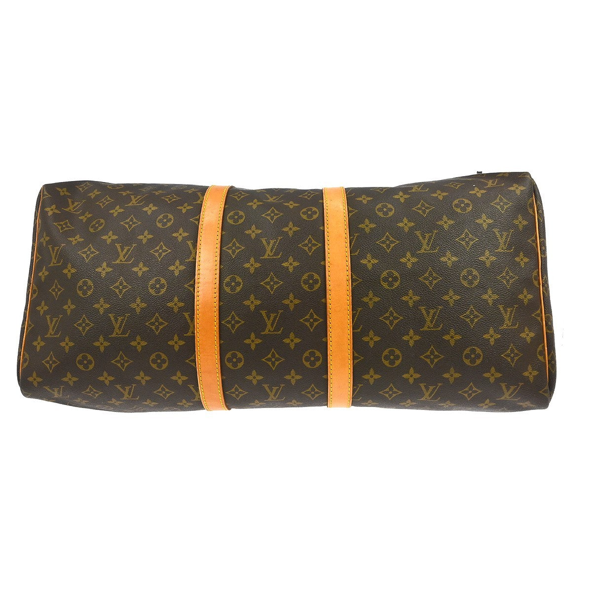 Louis Vuitton Keepall Monogram Brown Canvas Travel Bag Bag (Pre-Owned)