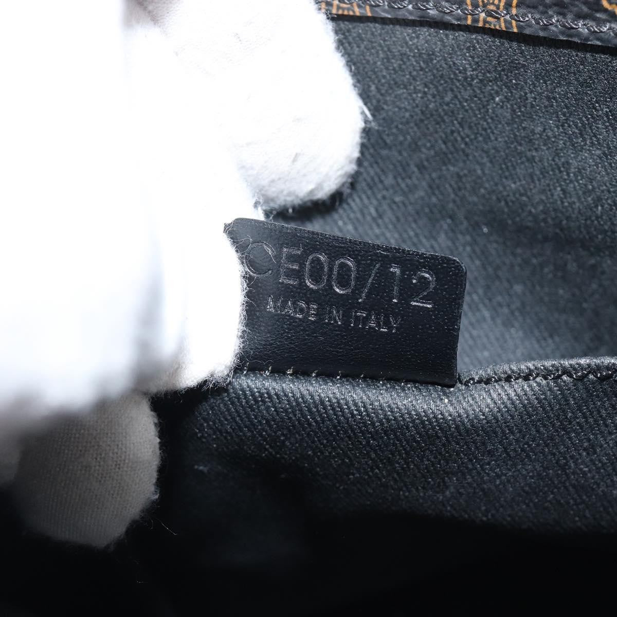Celine Vintage Macadam Canvas And Leather Black Canvas Handbag (Pre-Owned)