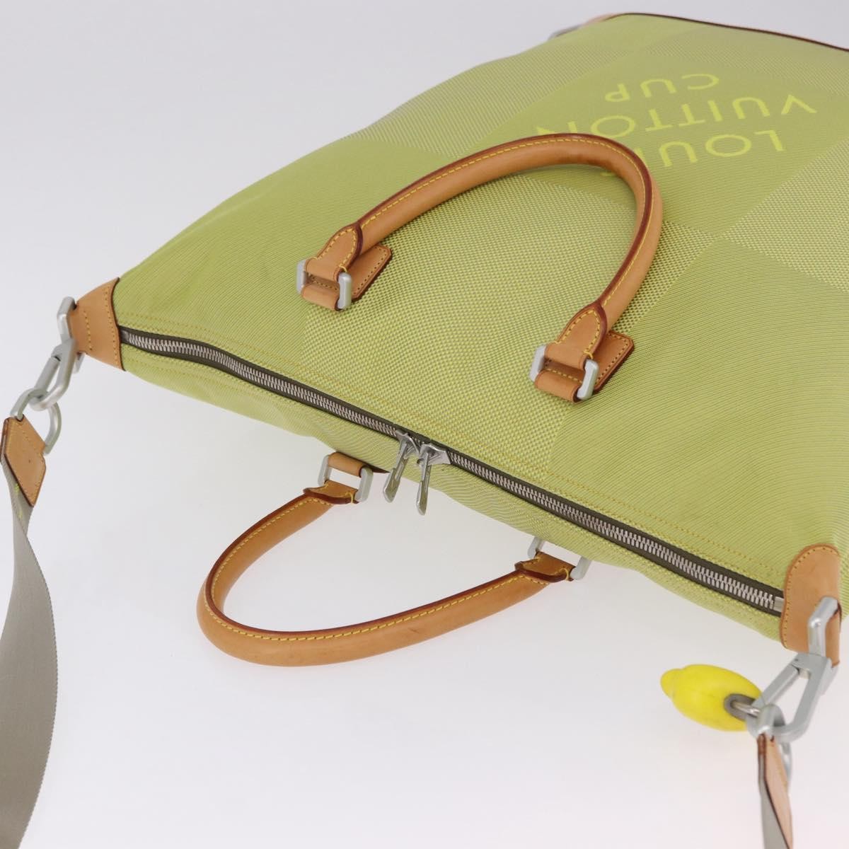 Louis Vuitton Cup Cube Damier Geant Canvas Yellow Canvas Shoulder Bag Bag (Pre-Owned)