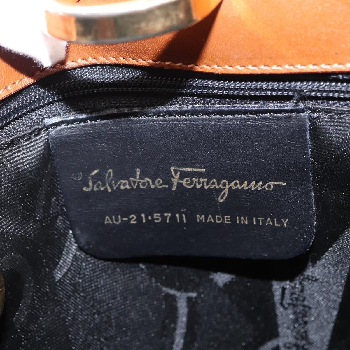 Salvatore Ferragamo Vintage Canvas Brown Canvas Shoulder Bag Bag (Pre-Owned)