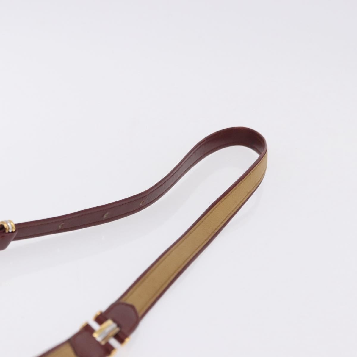 Cartier Tasseled Must De Cartier Leather Brown Leather Shoulder Bag Bag (Pre-Owned)