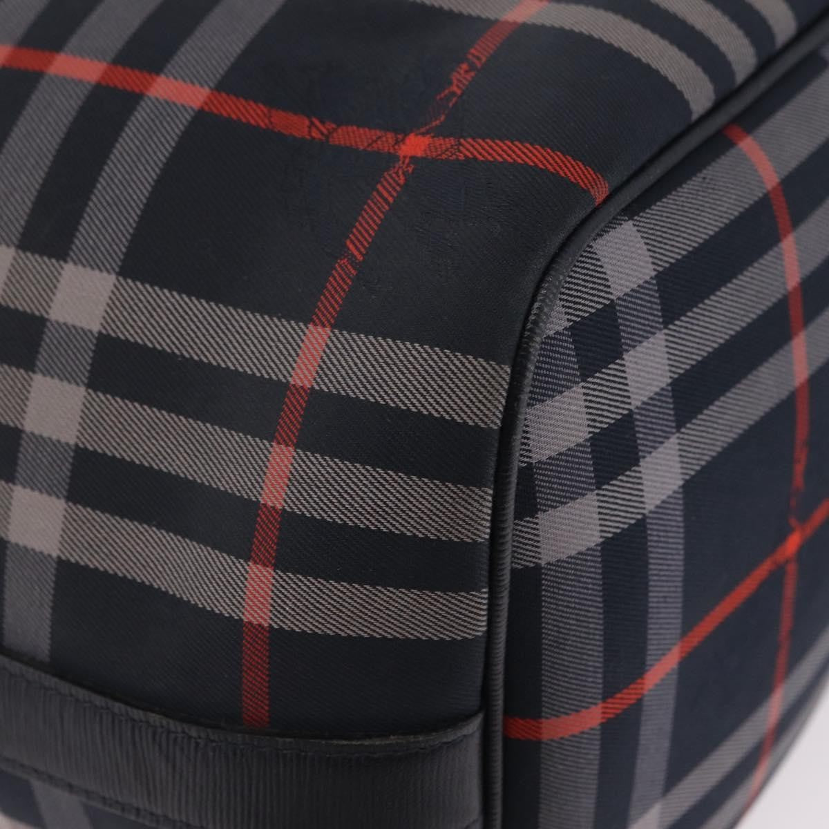 Burberry Nova Check Shoulder Bag Canvas Black Canvas Shoulder Bag Bag (Pre-Owned)