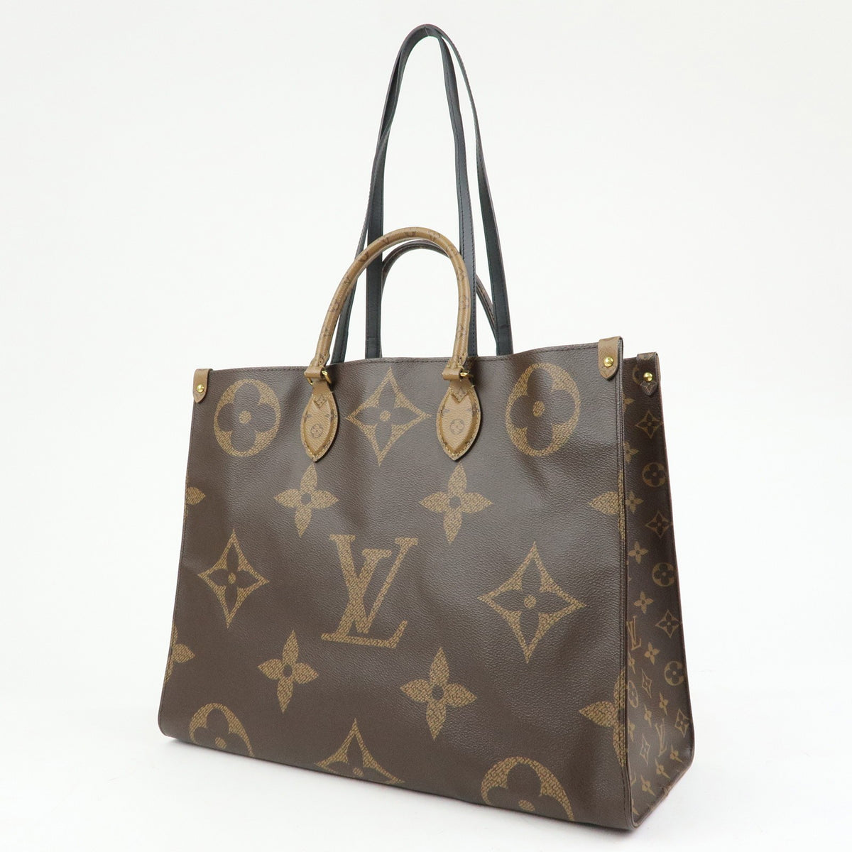 Louis Vuitton Onthego Reverse Monogram Giant Brown Canvas Tote Bag Bag (Pre-Owned)