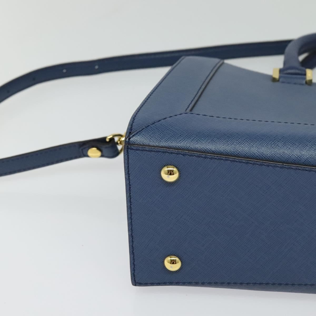 MCM Vintage Leather Blue Leather Handbag (Pre-Owned)