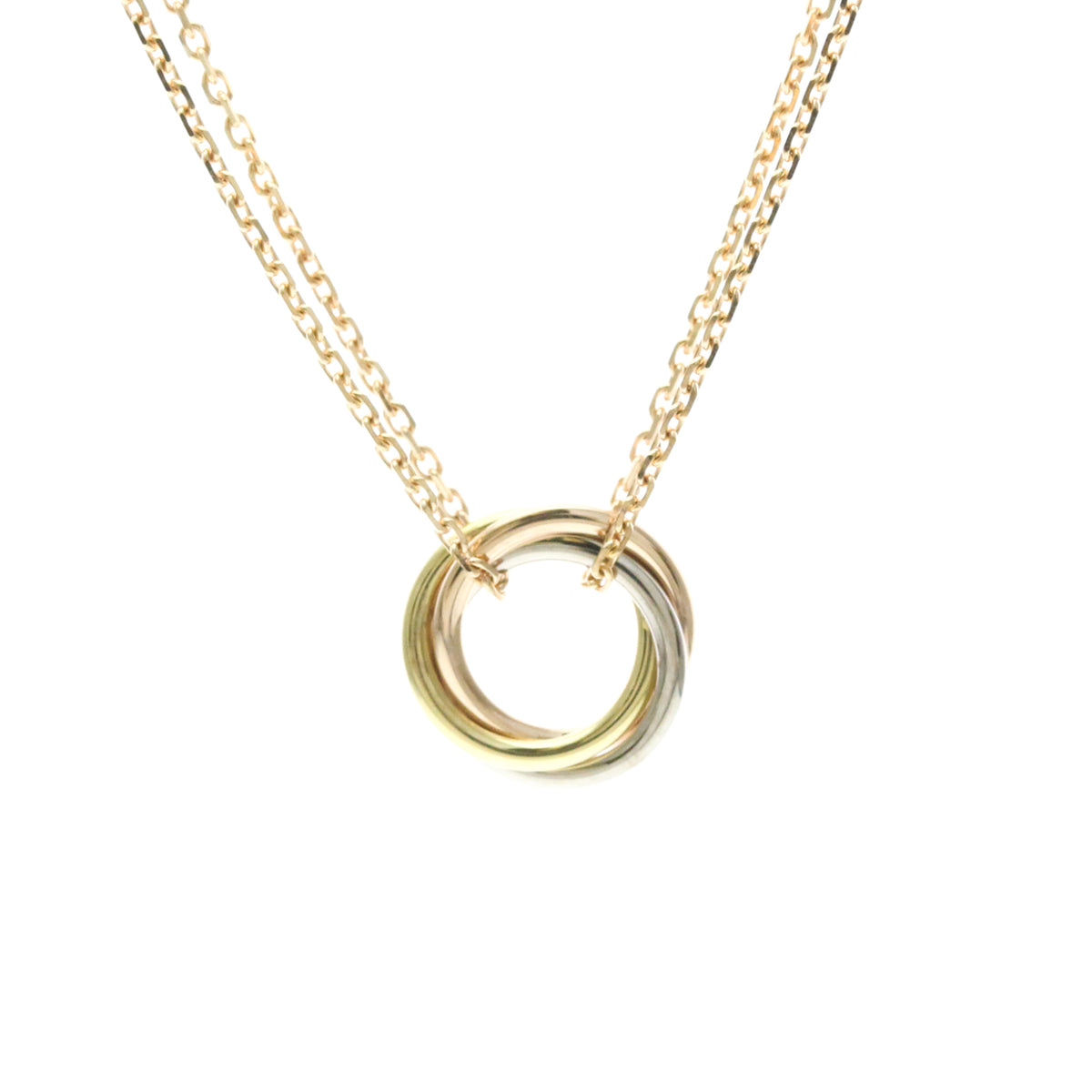 Cartier Trinity Choker 18K Tricolor Gold Gold Gold Necklace Jewelry (Pre-Owned)