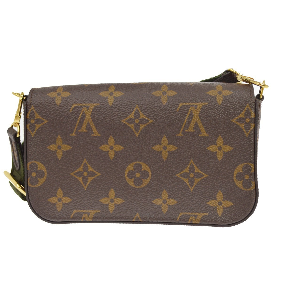 Louis Vuitton Felicie Strap & Go Monogram Canvas Brown Canvas Shoulder Bag Bag (Pre-Owned)