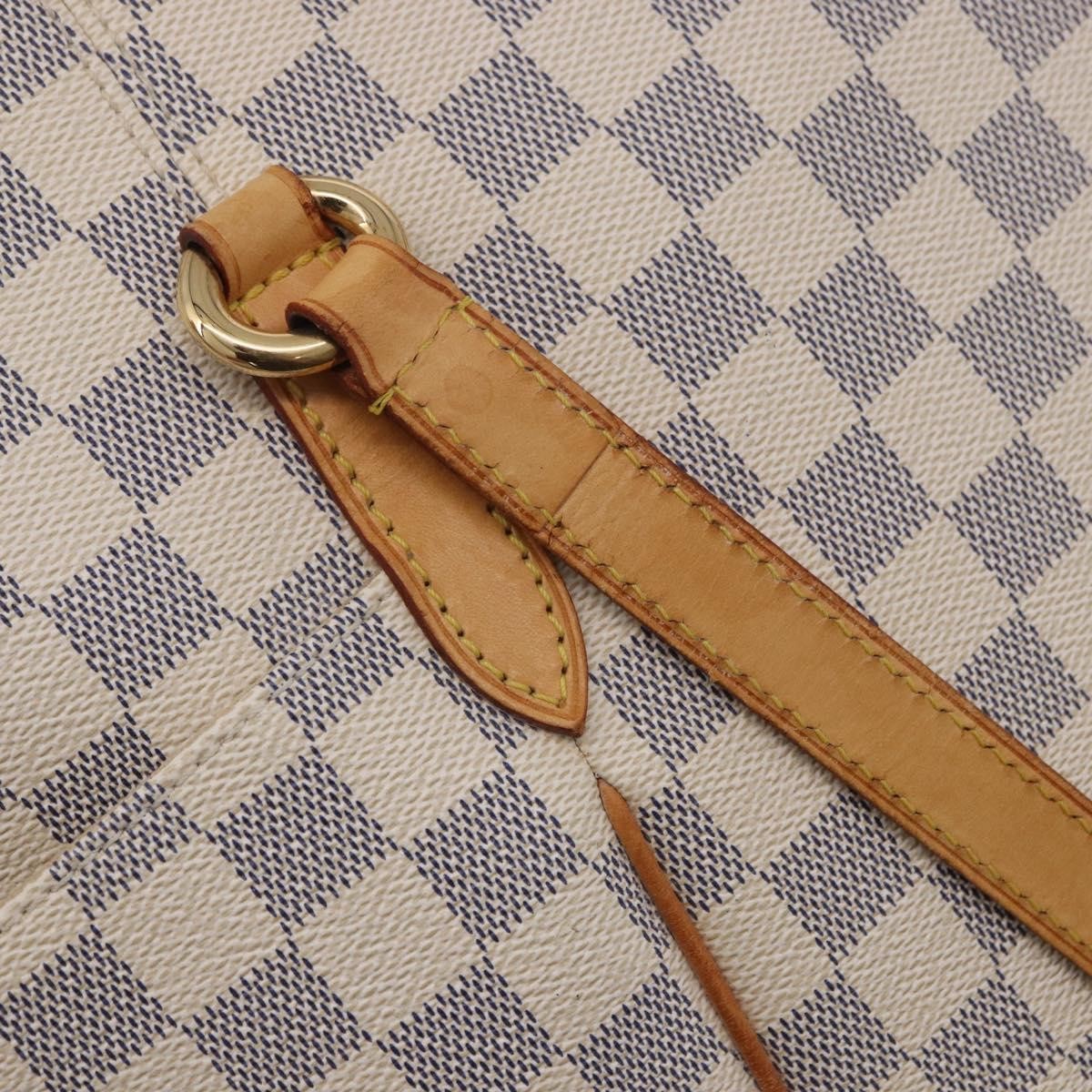 Louis Vuitton Totally Damier Azur Beige Canvas Shoulder Bag Bag (Pre-Owned)