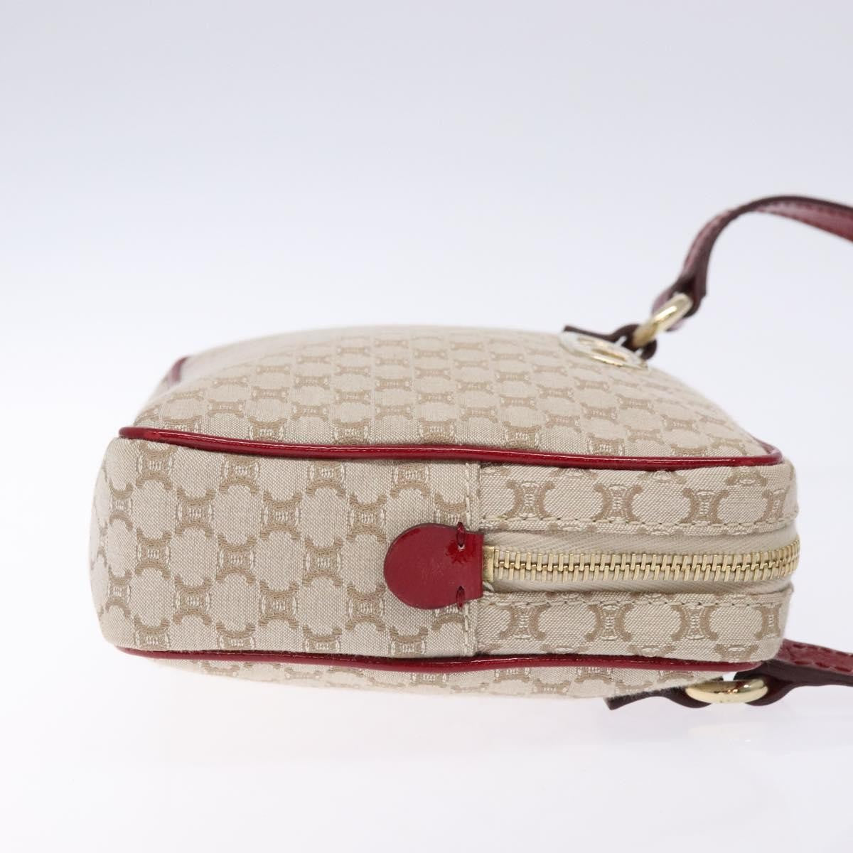 Celine Vintage Macadam Canvas Beige Canvas Shoulder Bag Bag (Pre-Owned)