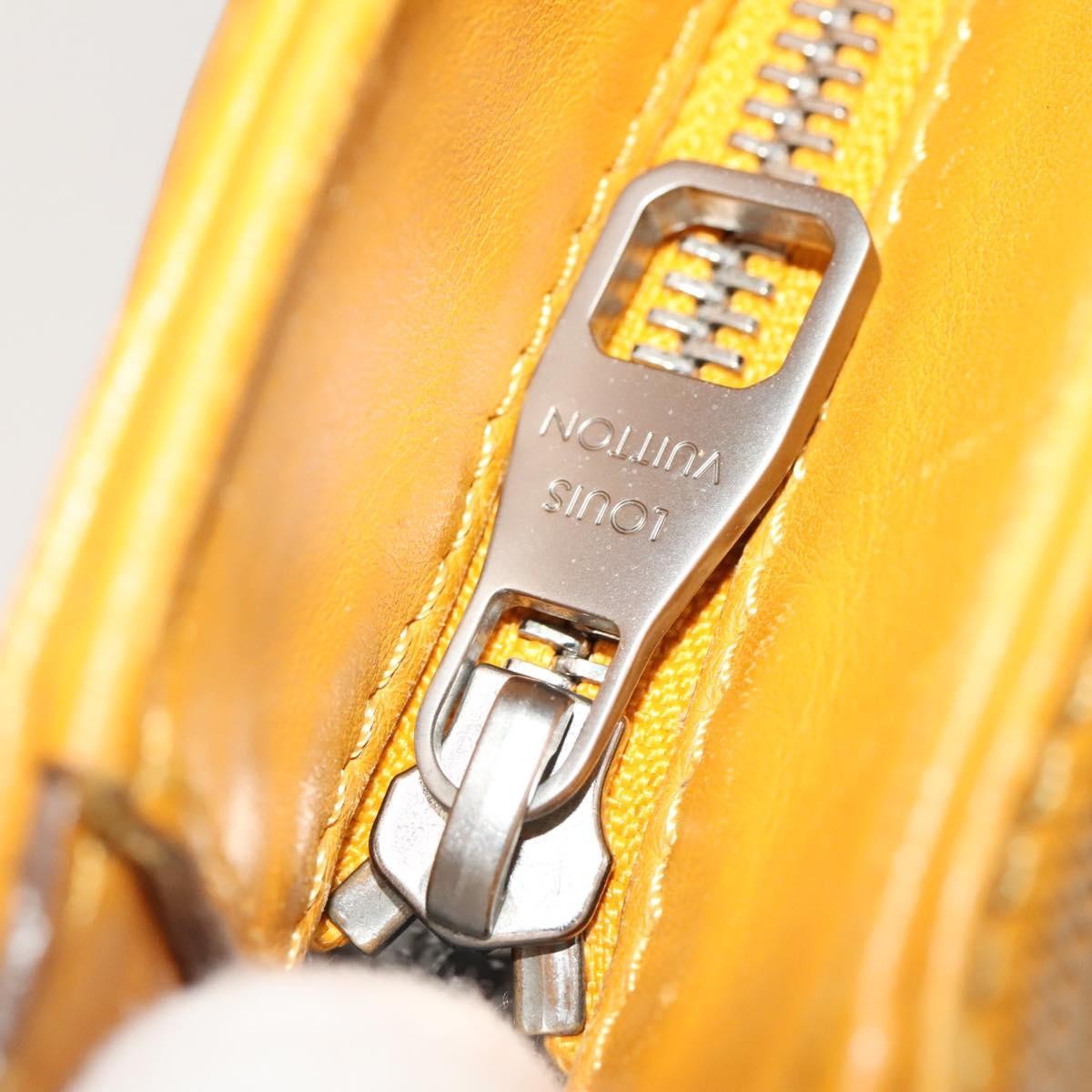 Louis Vuitton Tadao Damier Infini Leather Yellow Leather Handbag (Pre-Owned)