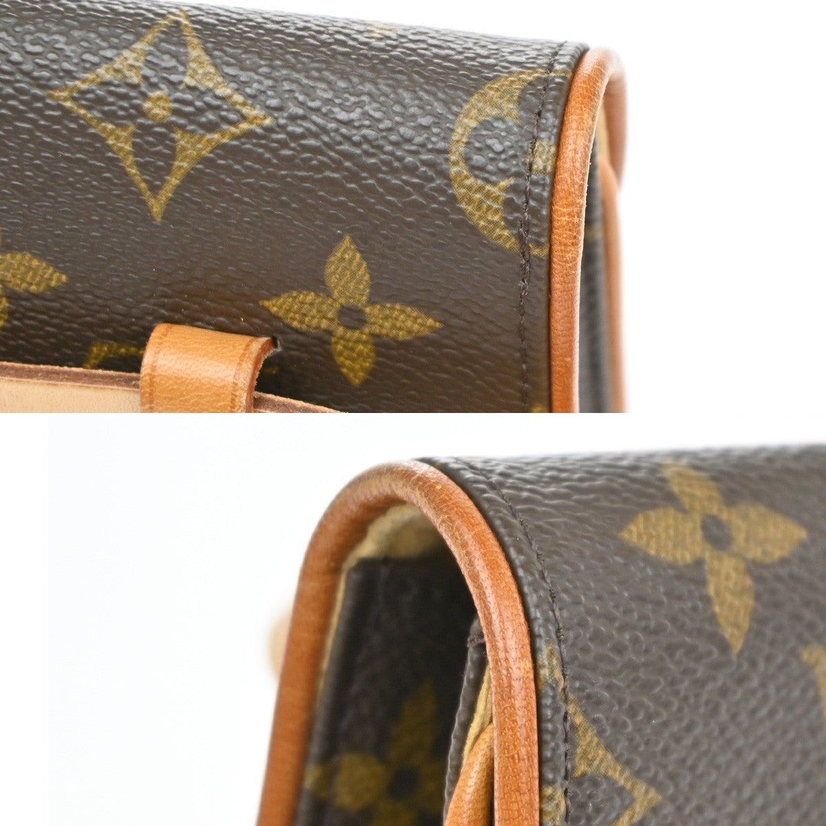 Louis Vuitton Florentine Waist Monogram Canvas Brown Canvas Clutche & Pouche Bag (Pre-Owned)