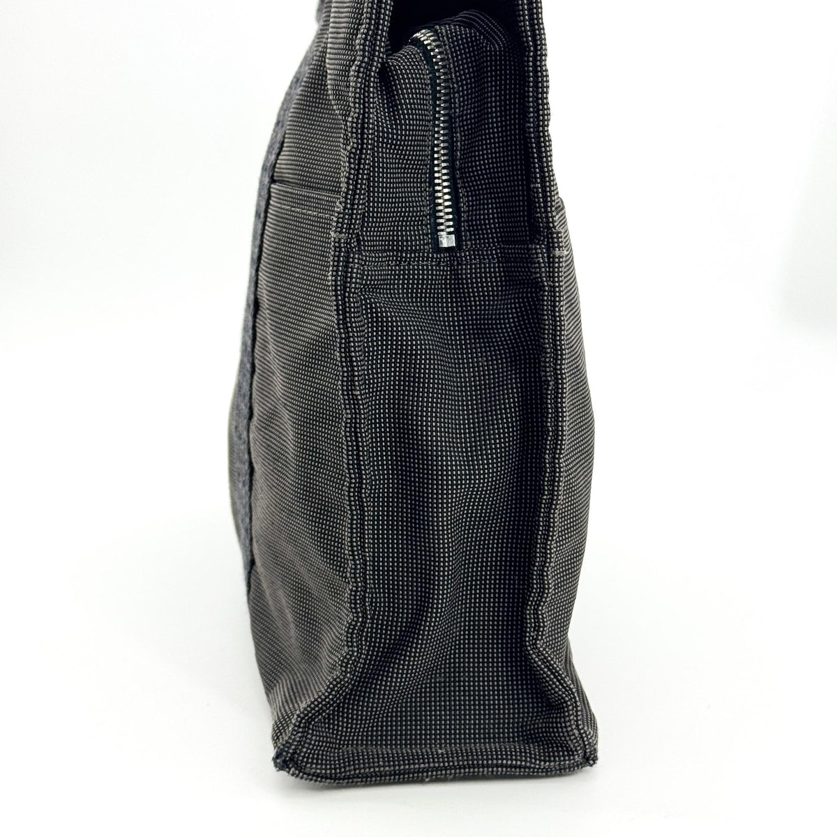 Hermes Fourre-Tout Herline Canvas Black Polyamide Tote Bag Bag (Pre-Owned)