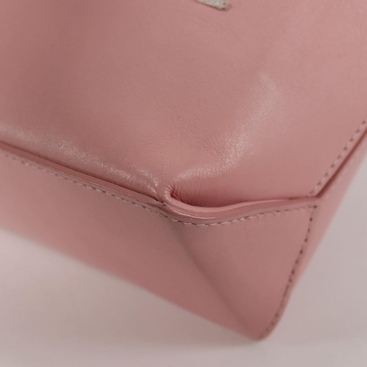 Chanel Essential Shopping Tote Leather Pink Leather Bag (Pre-Owned)