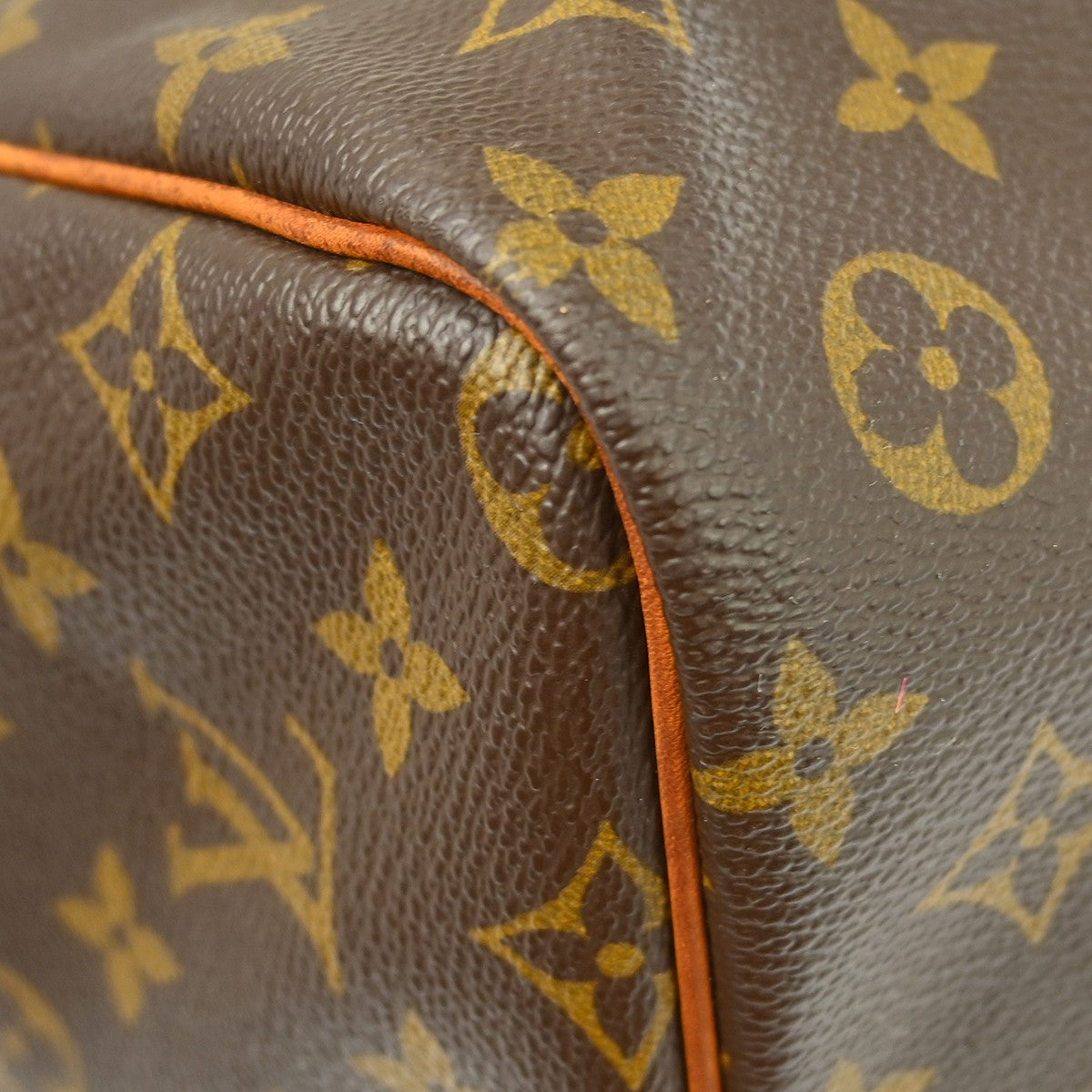 Louis Vuitton Keepall Bandoulière Monogram Brown Canvas Travel Bag Bag (Pre-Owned)