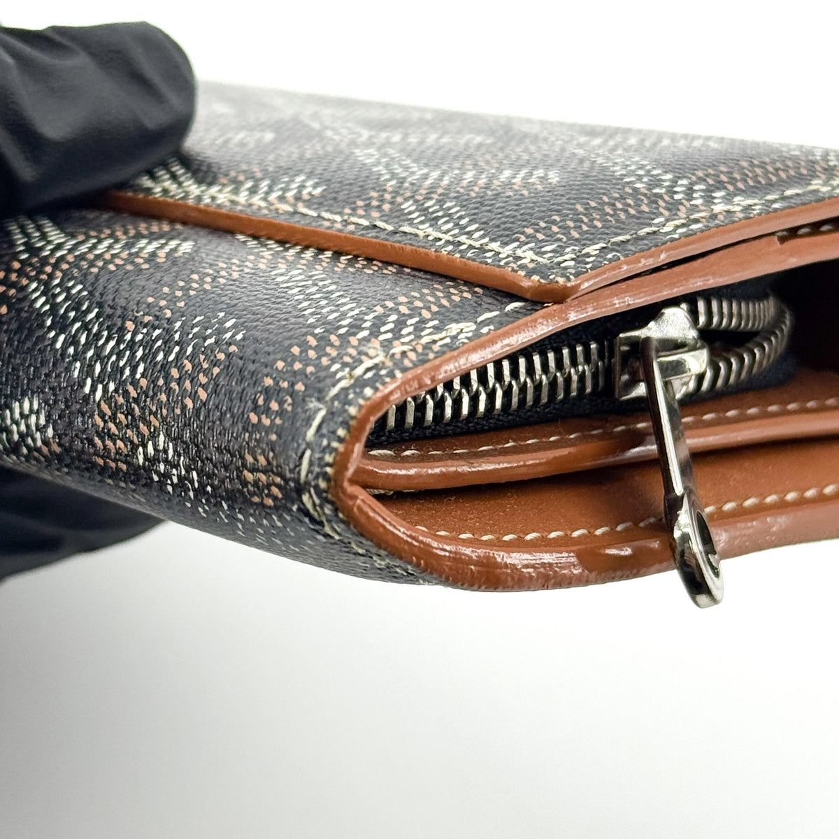 Goyard Richelieu Coated Canvas Black Canvas Wallets Accessory (Pre-Owned)
