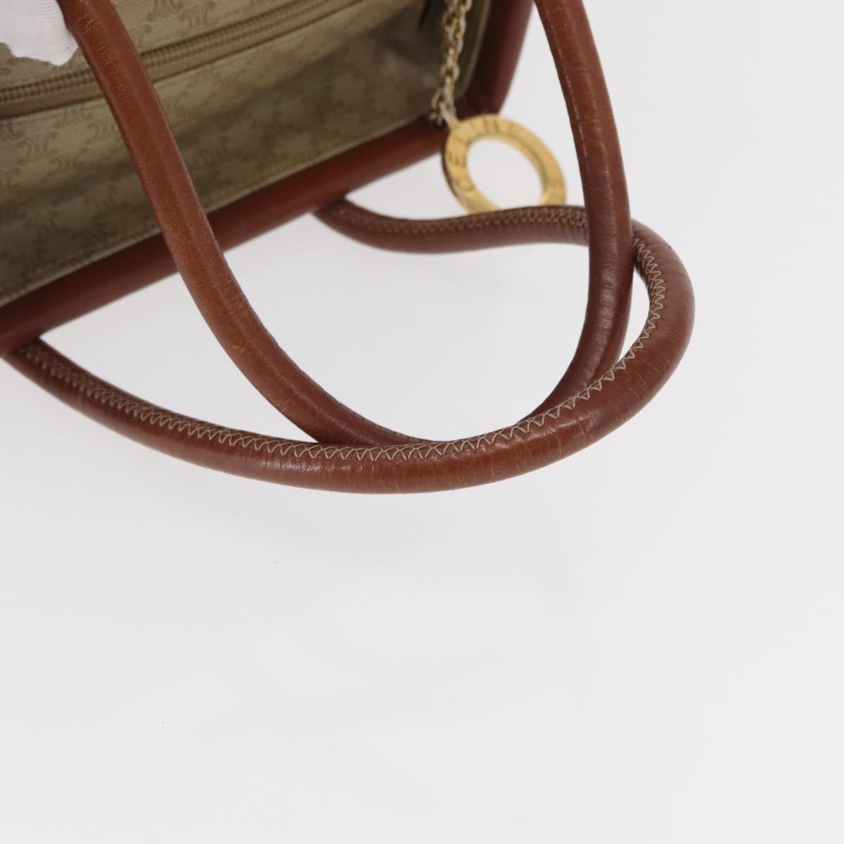 Celine Vintage Macadam Canvas Beige Canvas Backpack Bag (Pre-Owned)
