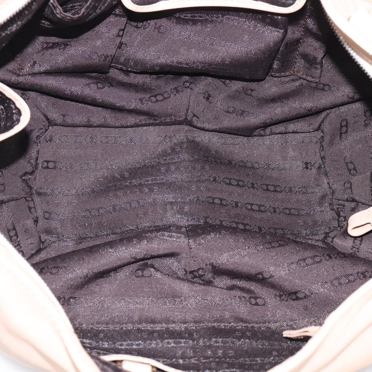 Celine Bittersweet Leather Beige Leather Handbag (Pre-Owned)