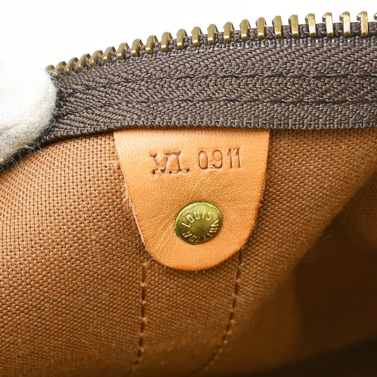 Louis Vuitton Keepall Bandouliere Monogram Canvas Brown Canvas Travel Bag Bag (Pre-Owned)