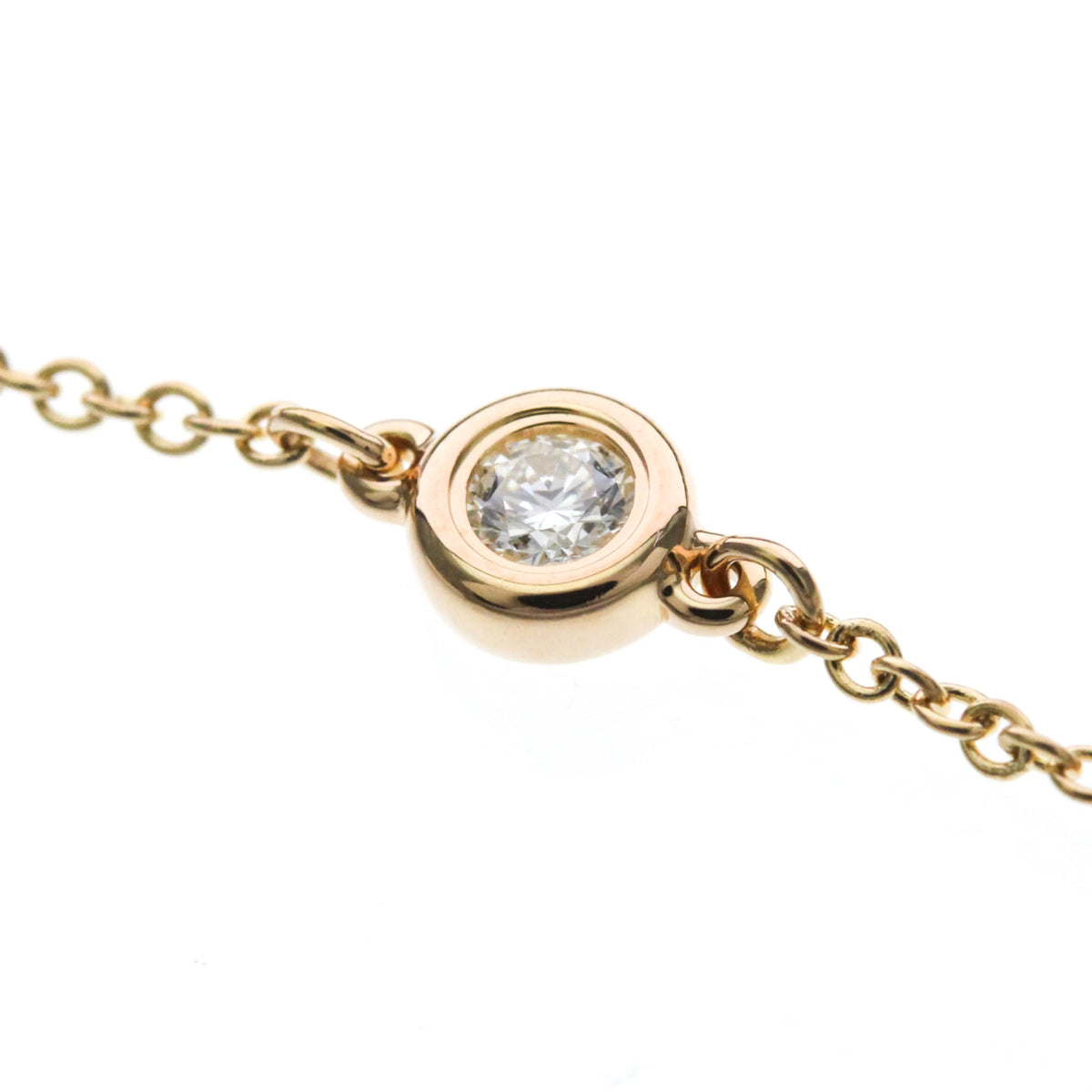 Tiffany & Co. Peretti Diamonds By The Yard 18K Rose Gold With Diamond Gold Pink_Gold Bracelet Jewelry (Pre-Owned)